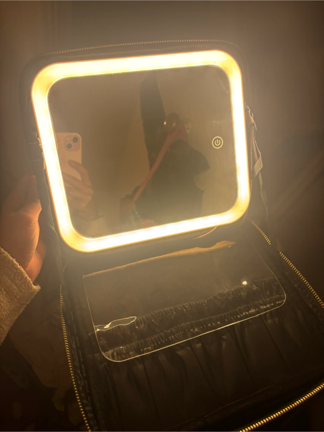 Naeland Black Makeup Bag with Lighted Mirror - photo 3