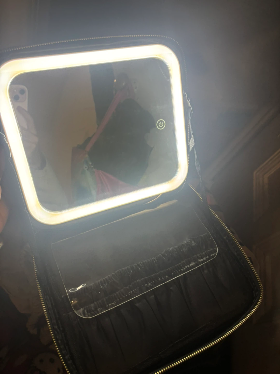Naeland Black Makeup Bag with Lighted Mirror - photo 4