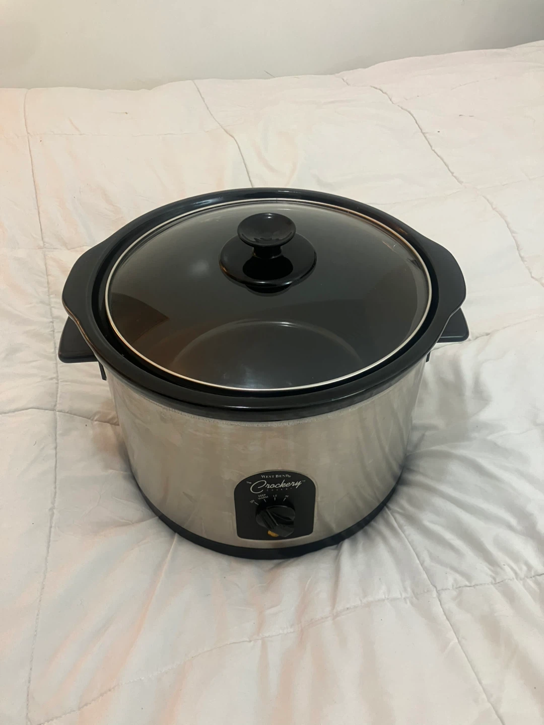 Stainless Steel 6 Quart West Bend Slow Cooker - Works Perfectly - photo 4