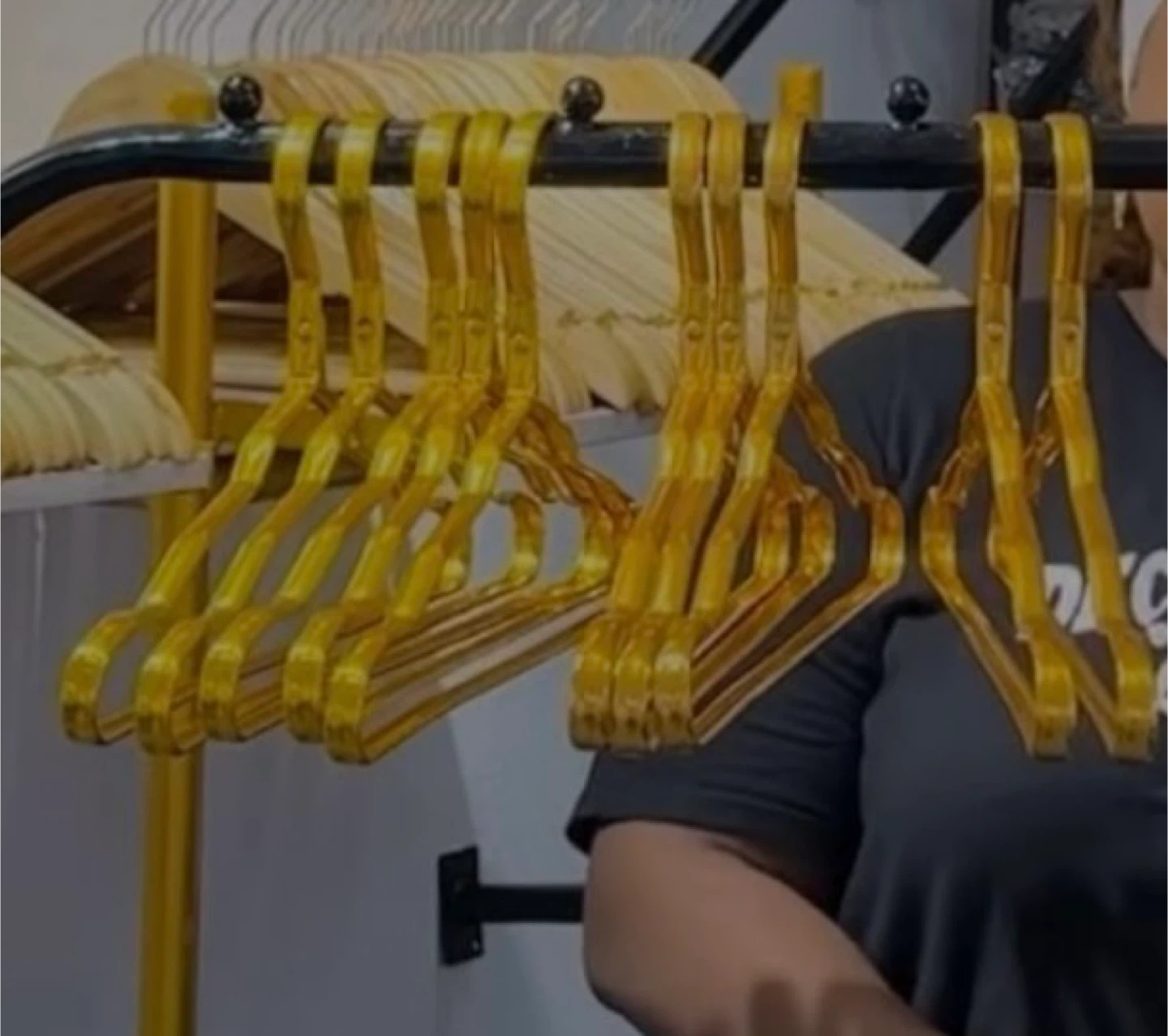 Gold hangers
