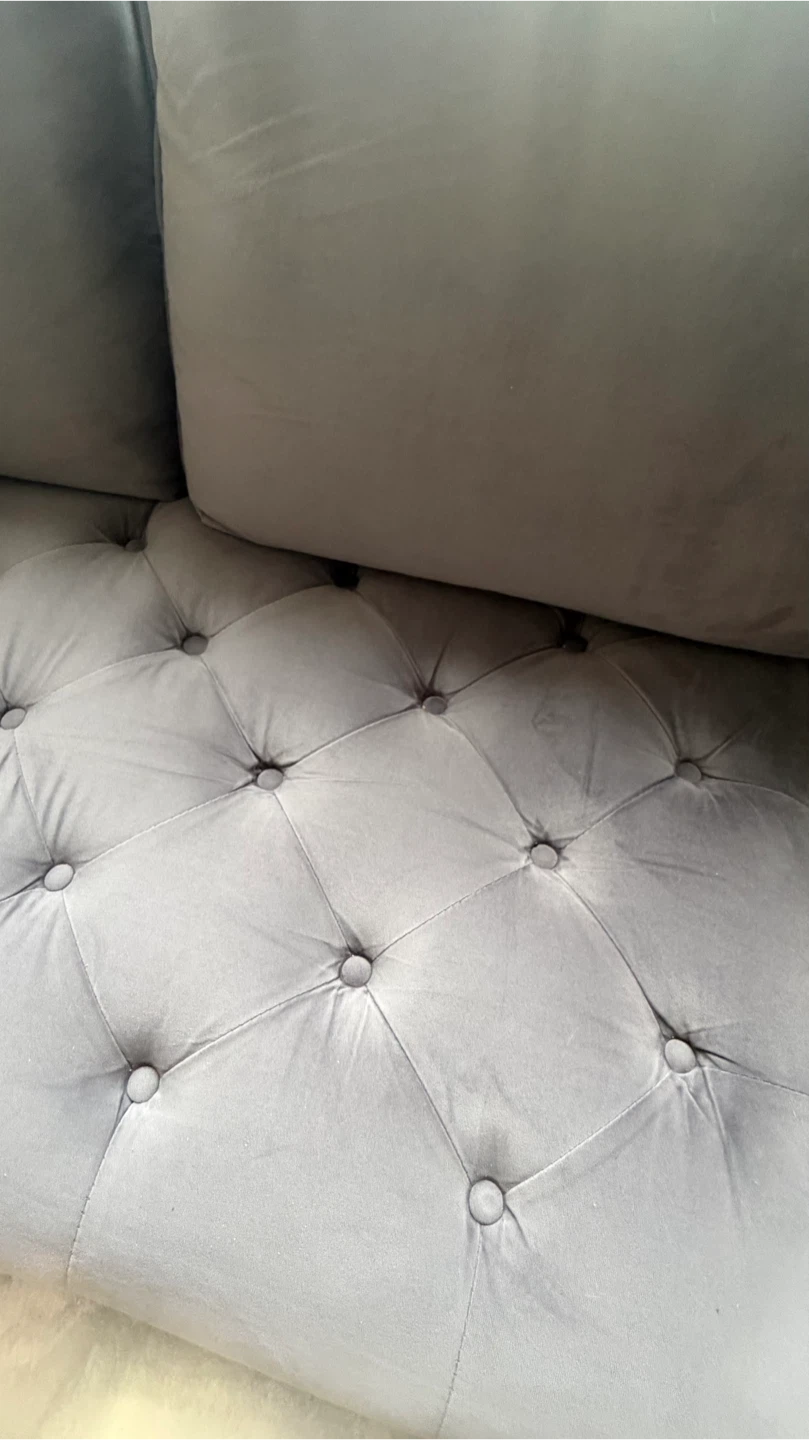 Interchangeable Grey Sectional Sofa with Chaise Lounge - photo 3