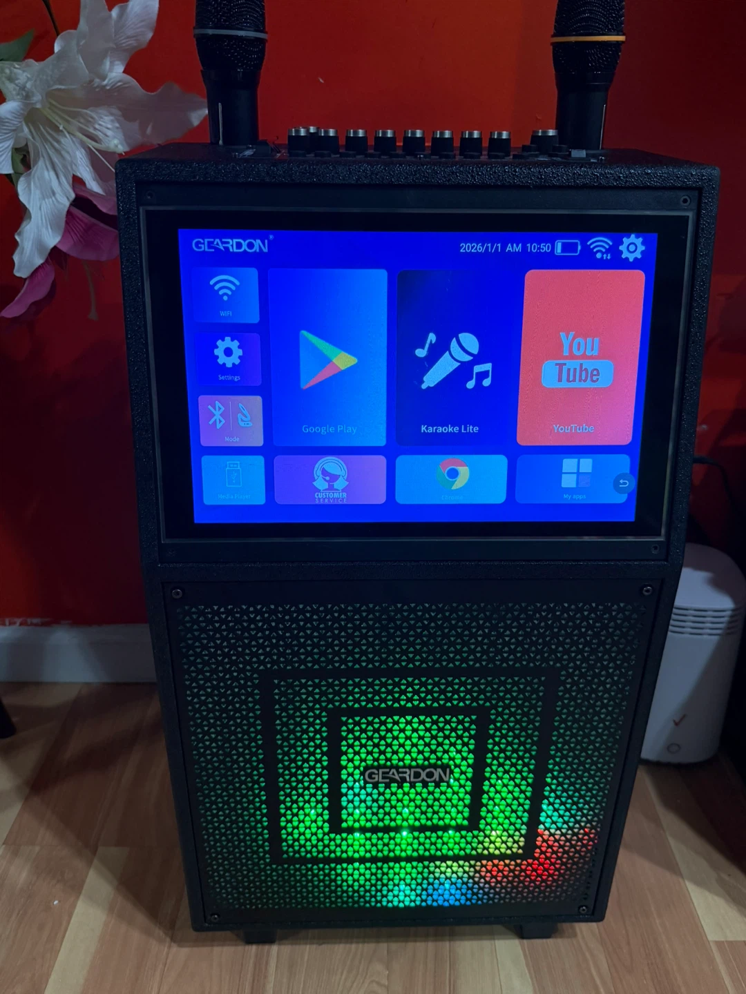 Karaoke Machine with Lyrics Display Screen  Adults, - photo 3
