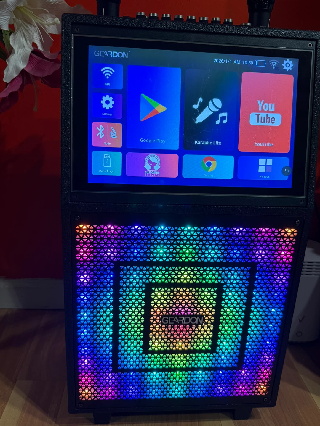 Karaoke Machine with Lyrics Display Screen  Adults, - photo 2