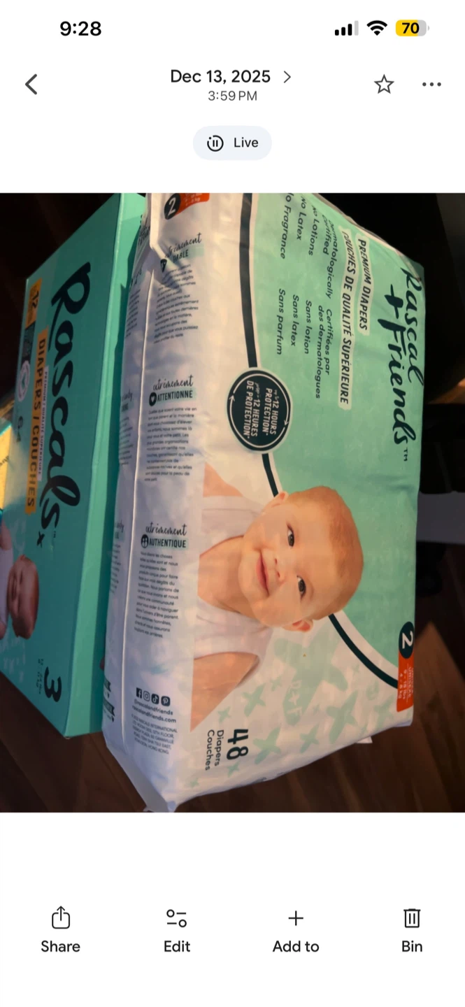 Rascal + Friends Size 2 Diapers (48 count)