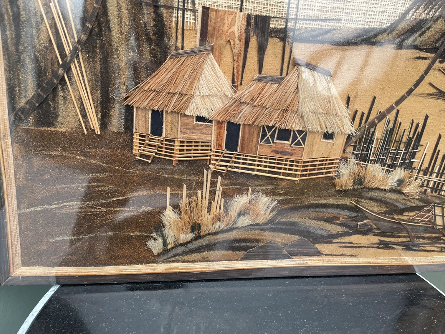 Coconut spathe fiber Filipino art Bahai Lino ancient house - photo 4