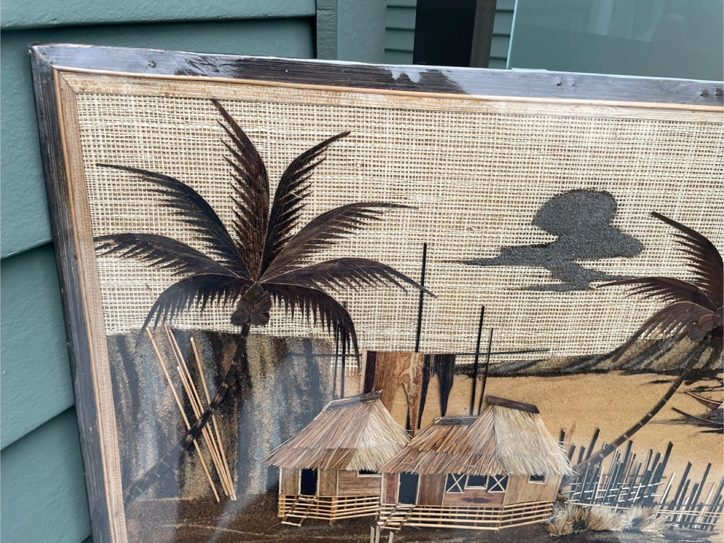 Coconut spathe fiber Filipino art Bahai Lino ancient house - photo 2