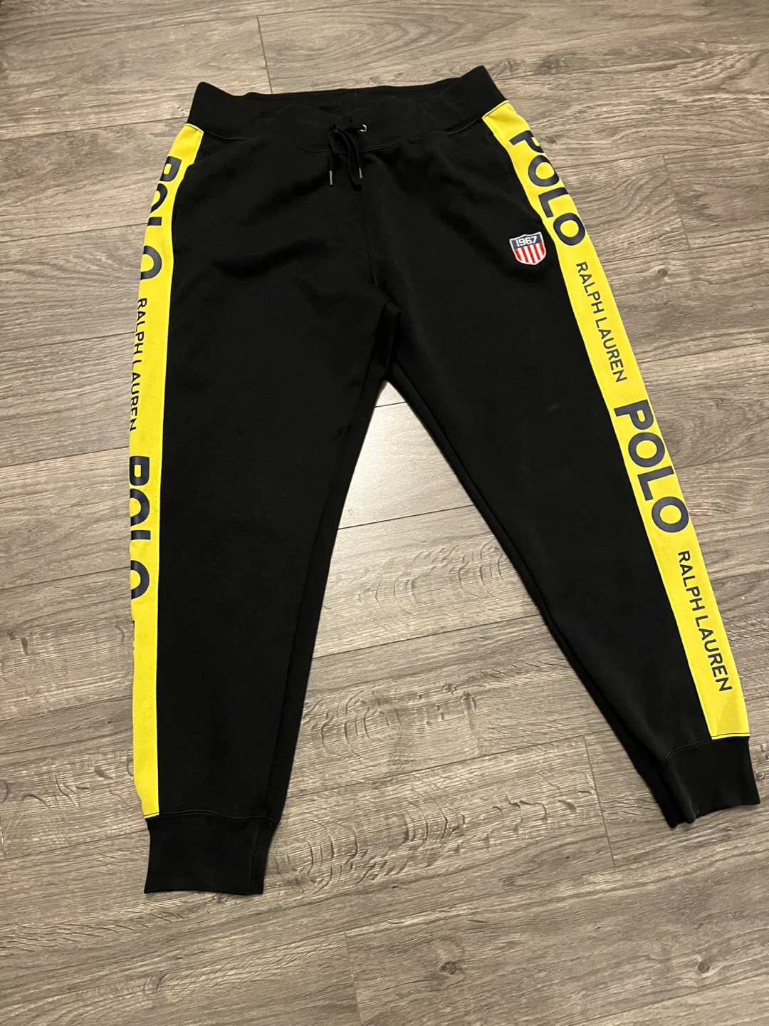 Polo Ralph Lauren Black & Yellow Joggers (M) - photo 2
