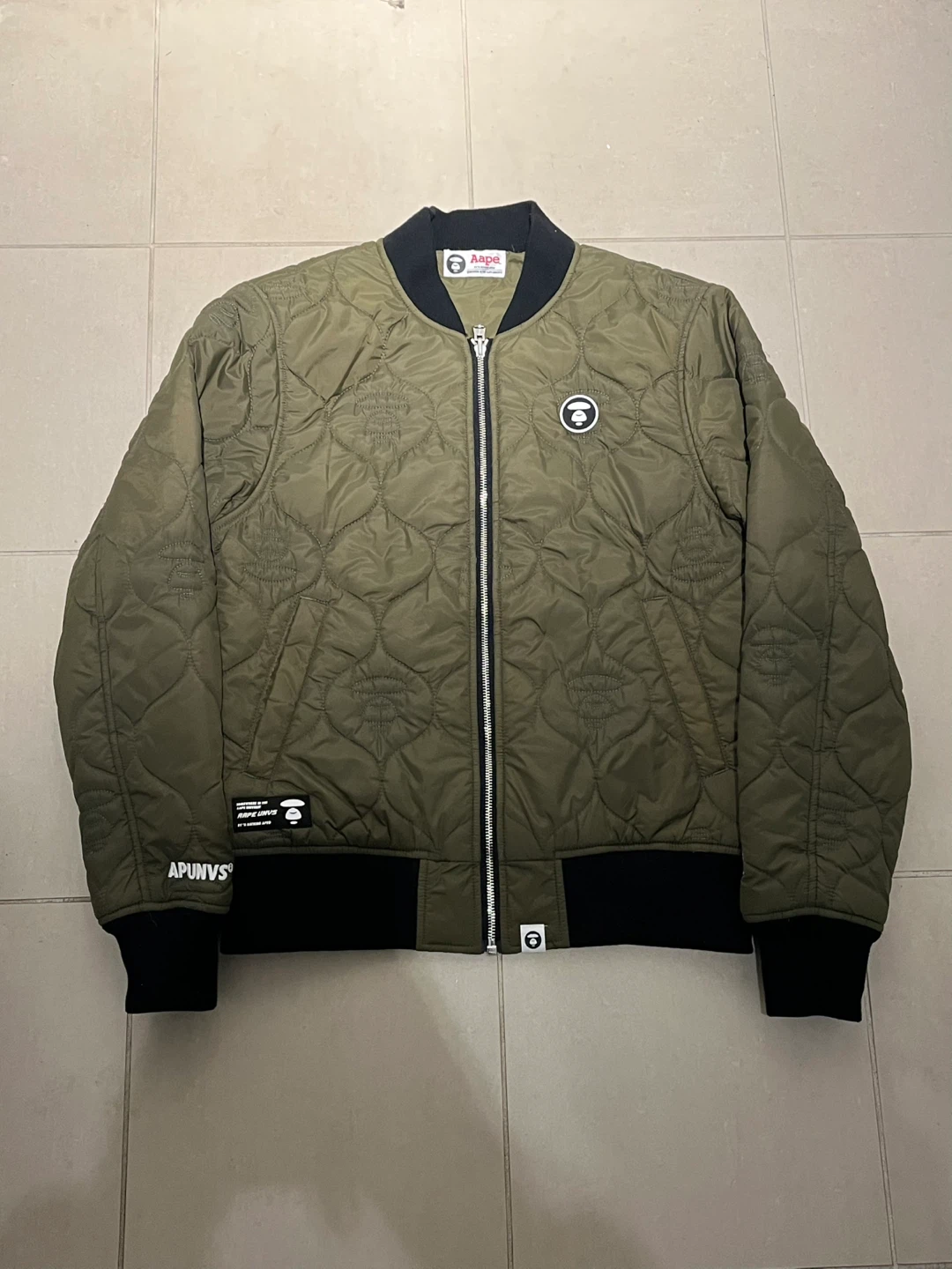 Aape by A Bathing Ape Olive Bomber Jacket