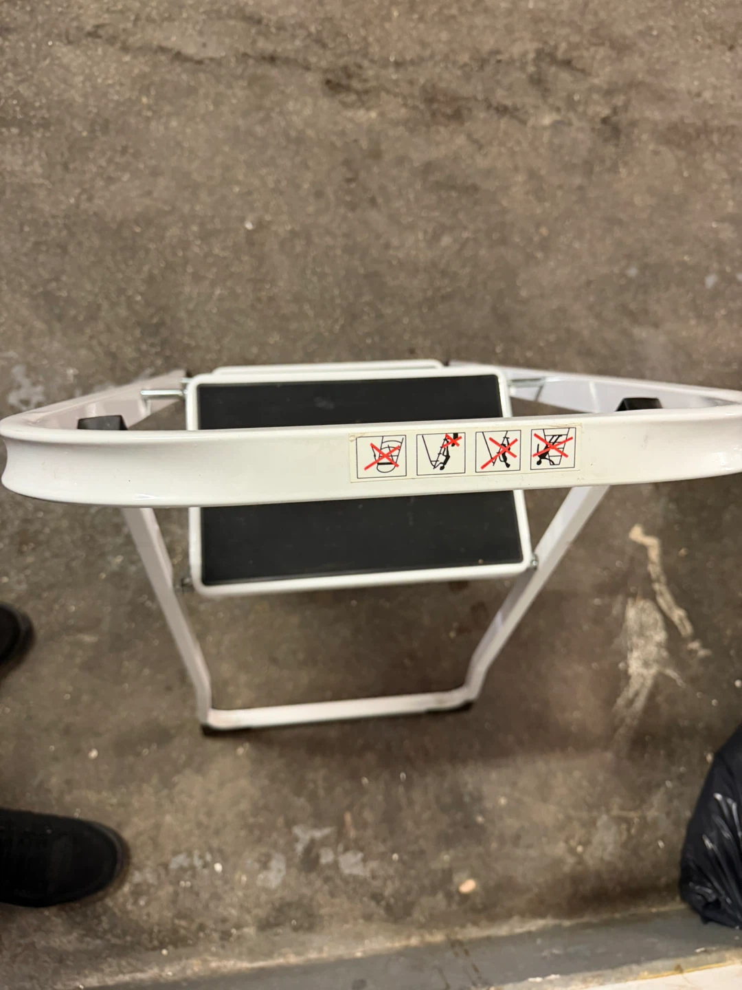 White Folding 2-Step Ladder - photo 3