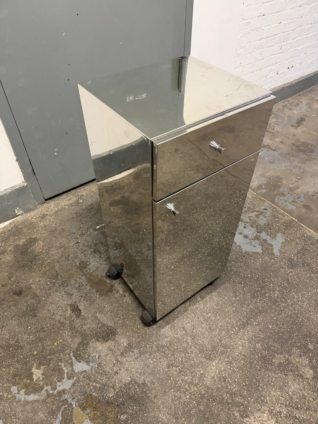 Rolling Metal Cabinet - Storage