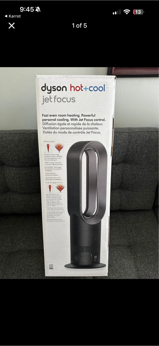 Dyson Heater + Cooling Fan tower -brand new in packaging