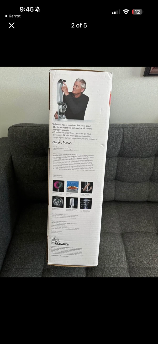 Dyson Heater + Cooling Fan tower -brand new in packaging - photo 2