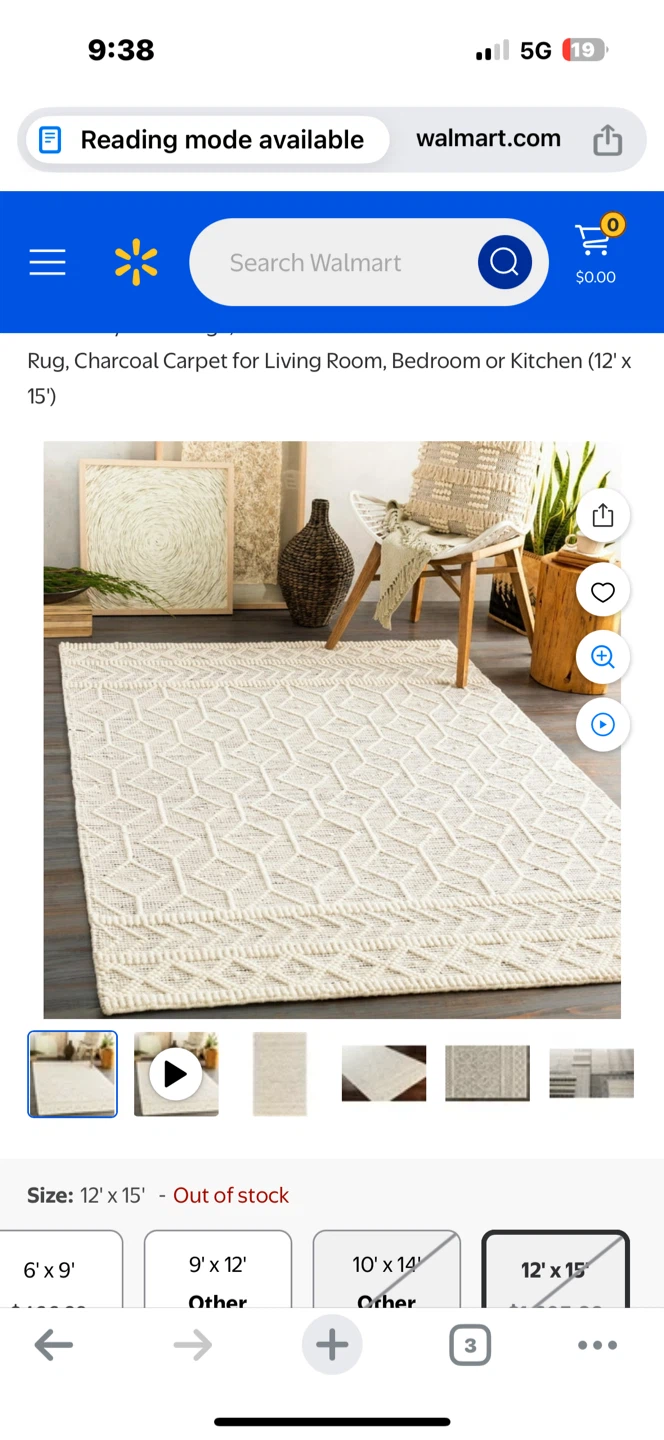 Charcoal Area Rug