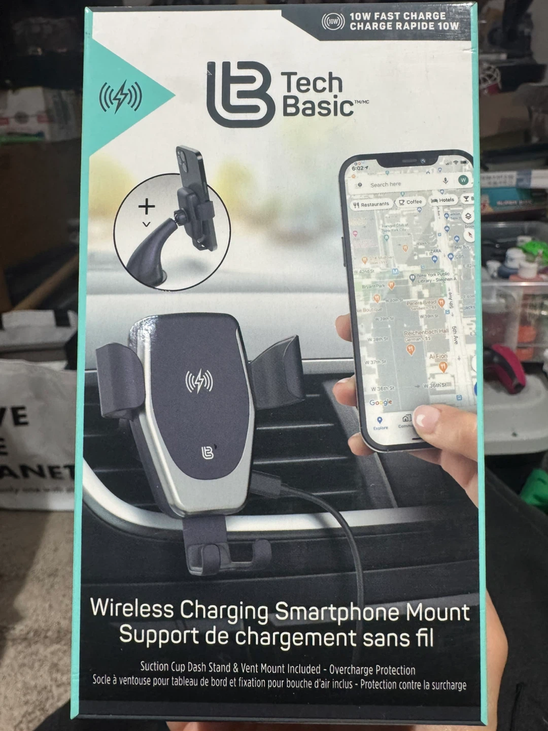 Tech Basic Wireless Charging Vent Mount - New