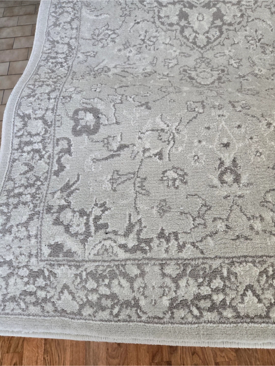 Grey patterned rug $35 - photo 2
