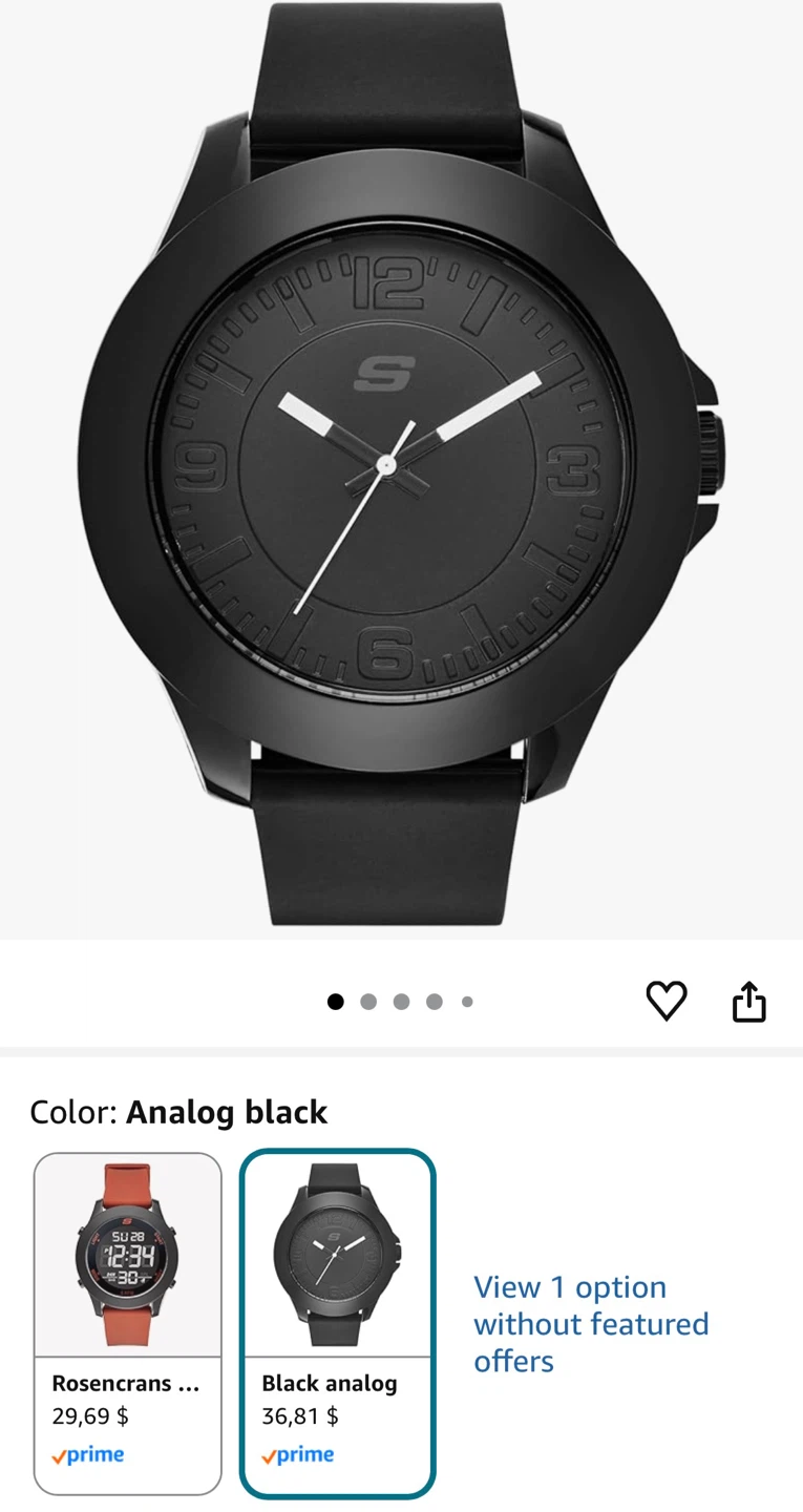 Skechers Black Analog Watch-have 2 of them - photo 2