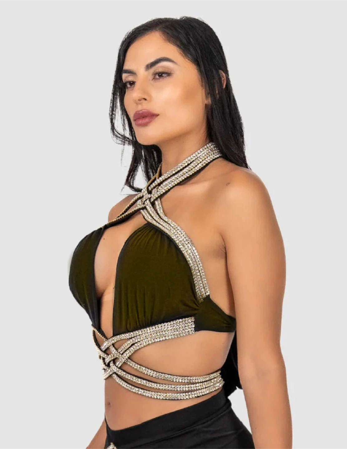Black/Gold Diamond Top S - photo 2