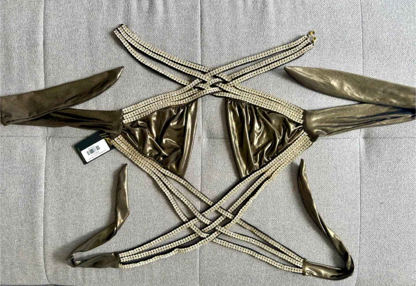 Black/Gold Diamond Top S - photo 4