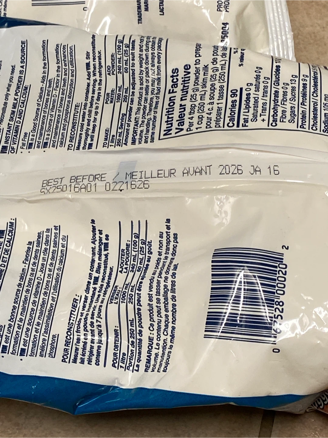 VIM Instant Skim Milk Powder - Exp Jan 2026 - photo 5