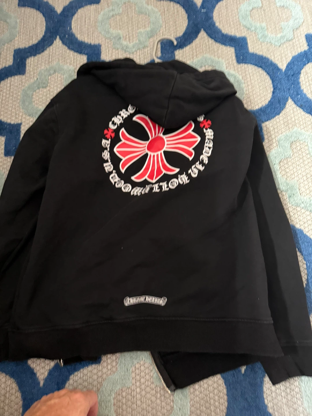Chrome Hearts Black Zip-Up Hoodie
