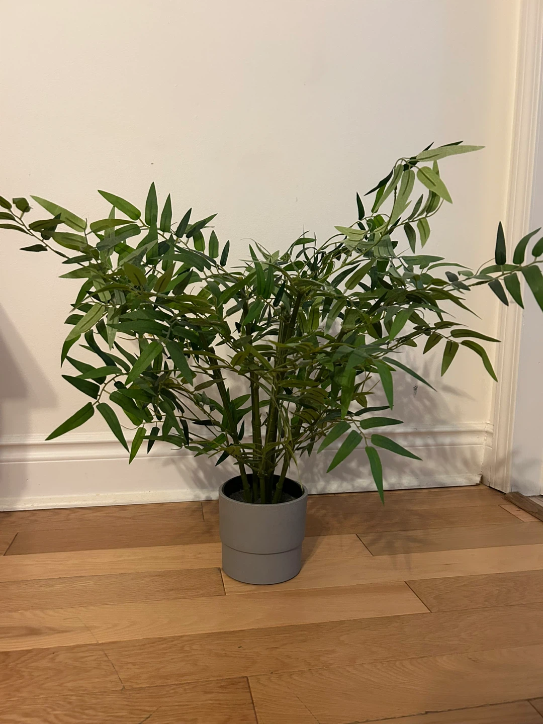 Small Artificial Bamboo Plant in Grey Pot - IKEA
