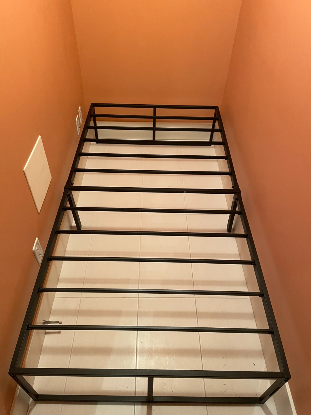 Black Metal Bed Frame - Twin Size - photo 2