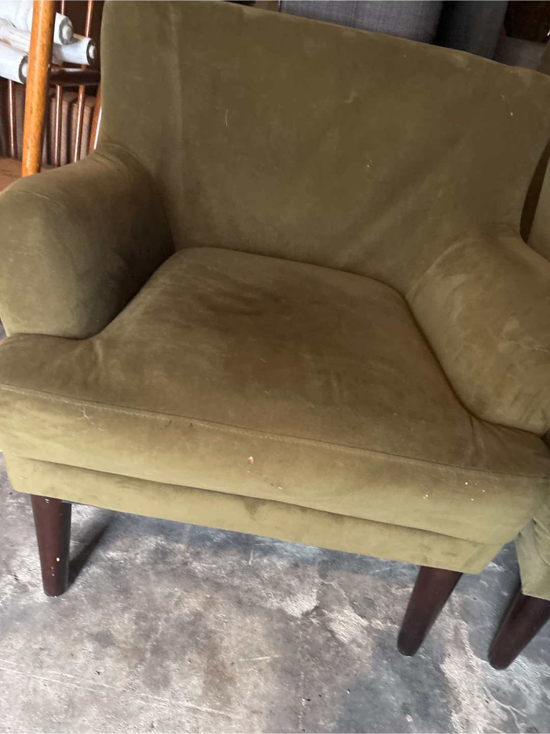 2 green accent chairs used - photo 2