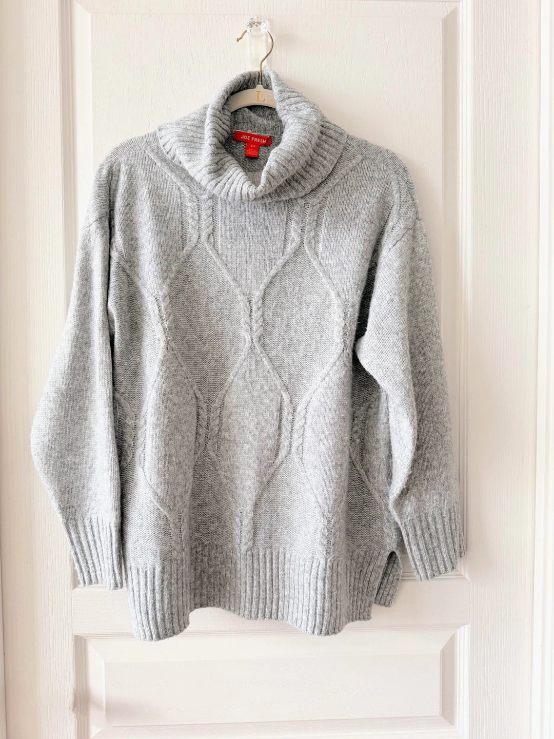 Joe Fresh Grey Knit Turtleneck Sweater