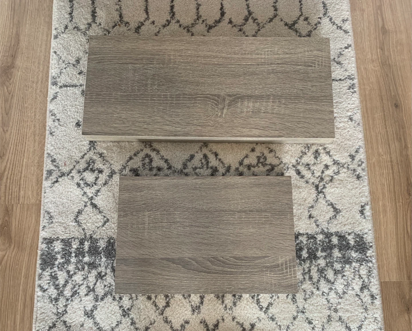 Set of three Wood-Look Floating Shelves
