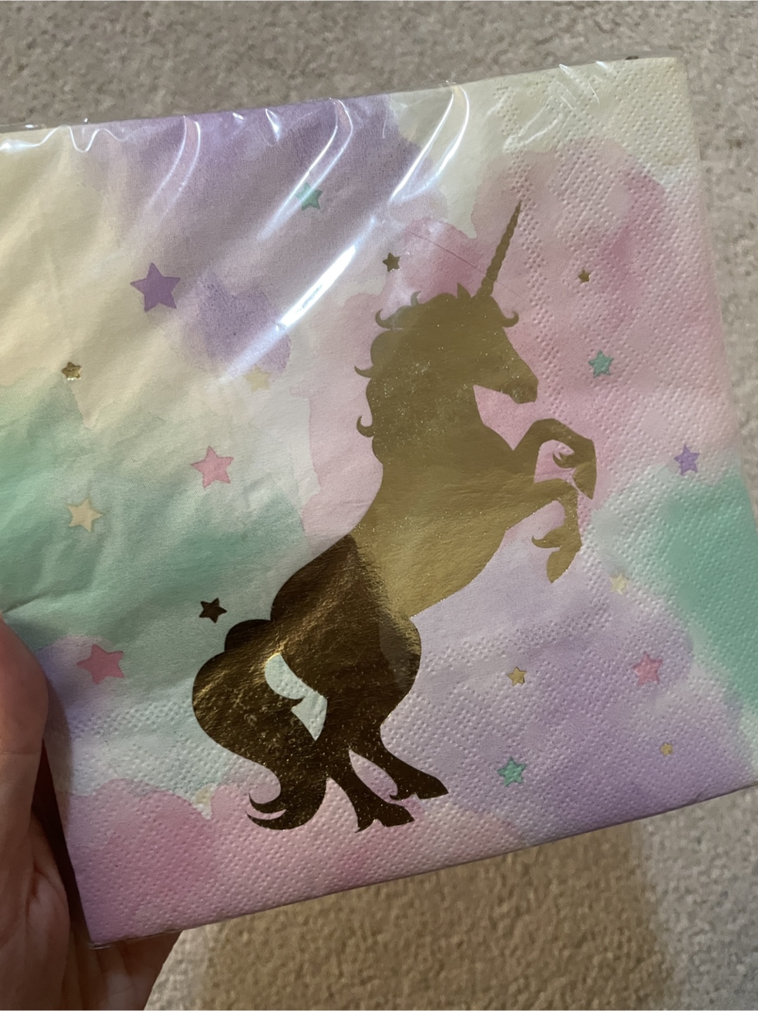 Amscan & Paper Art Napkins - Unicorn & Rainbow Theme - photo 2