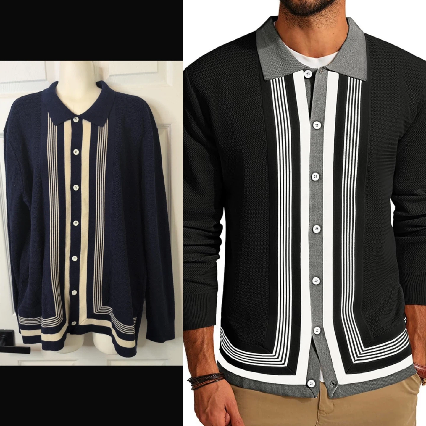 NEW! Paul Jones Polo Cardigan - Size XL
