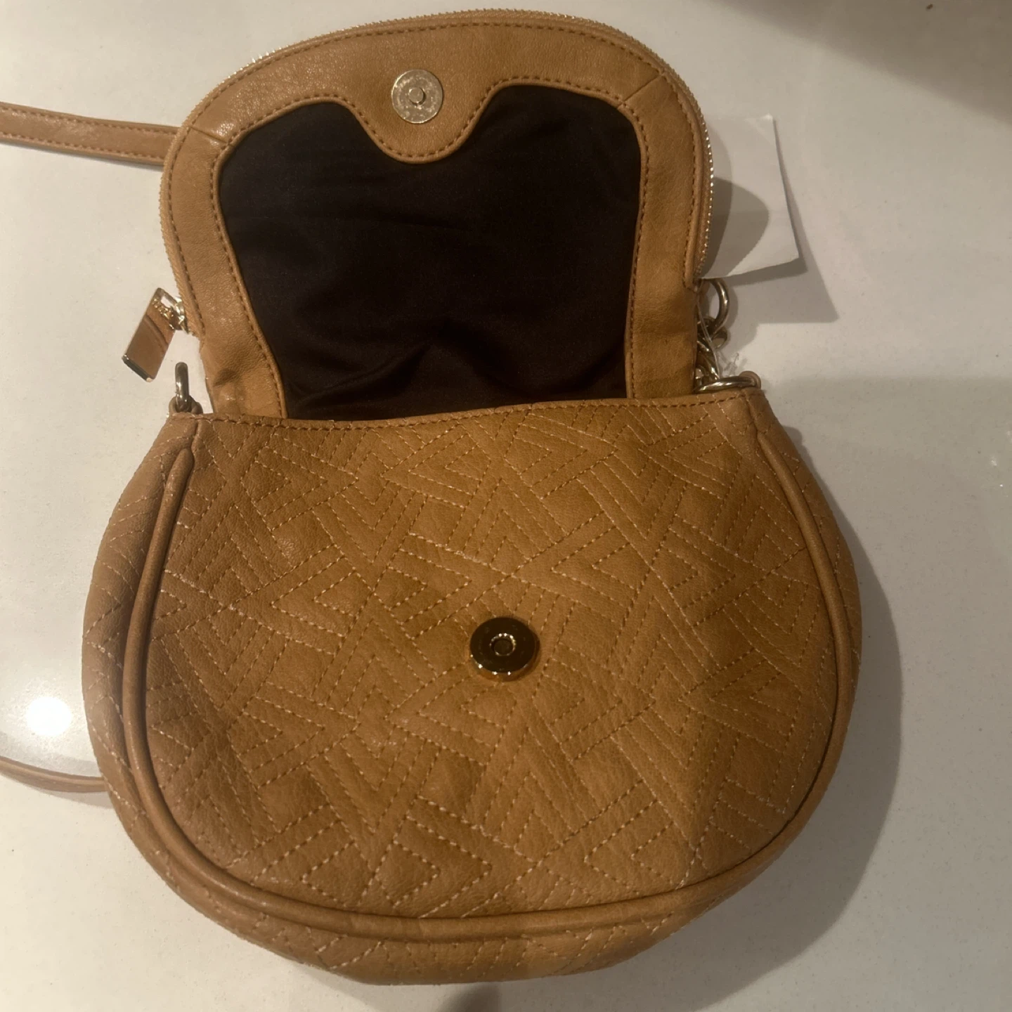 Big Buddha Crossbody Bag - Tan - photo 4