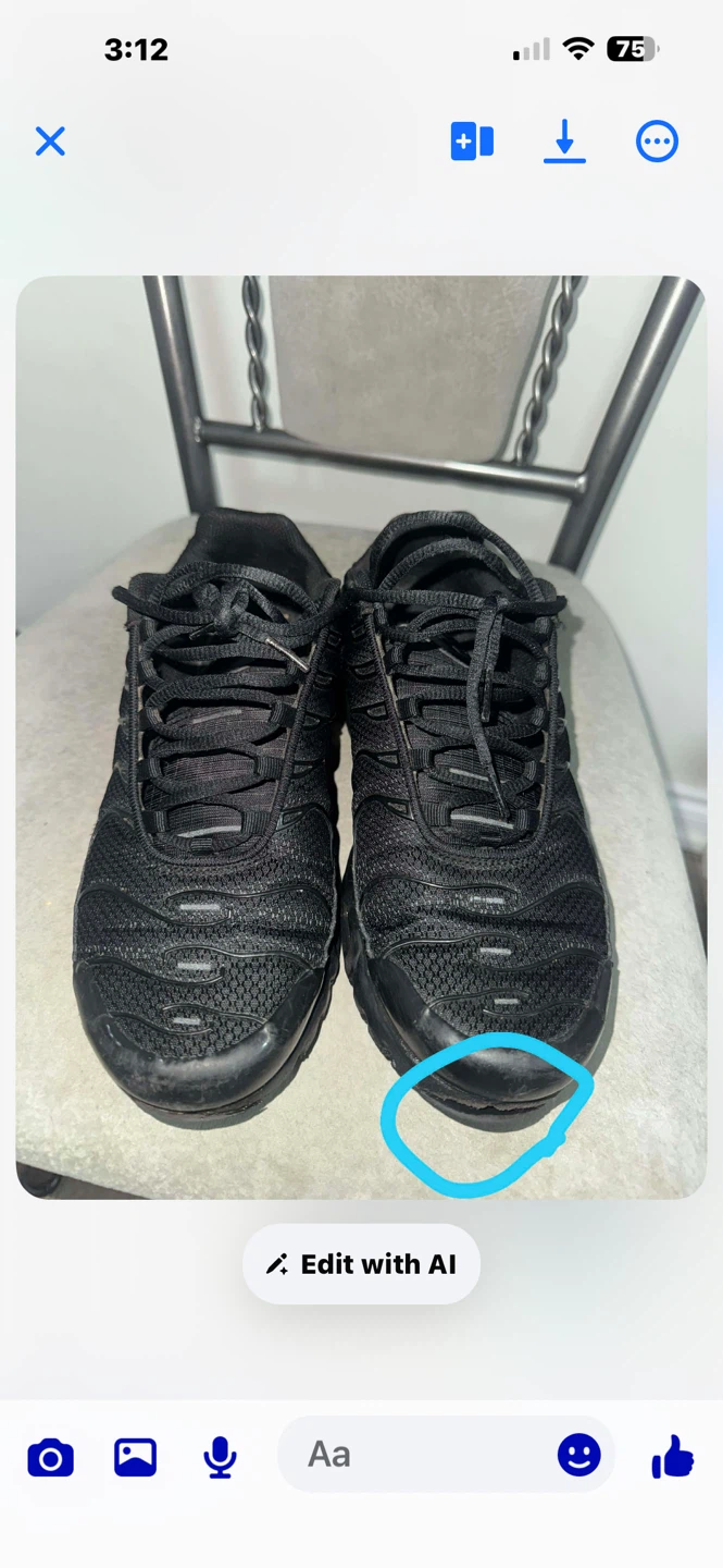 Nike Air Max Plus TN - Black - US 9
