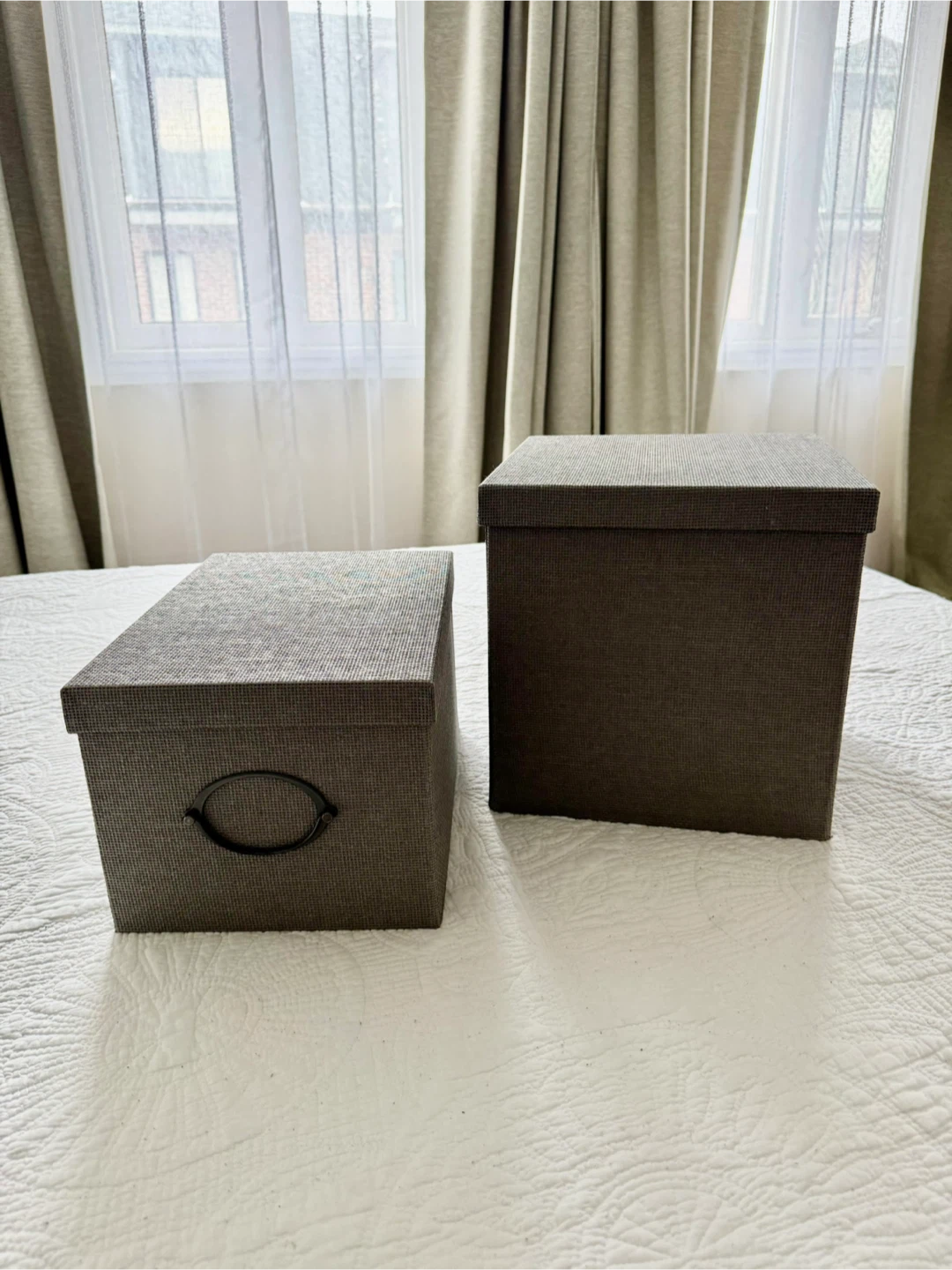 FREE - 2 decorative storage boxes with lids