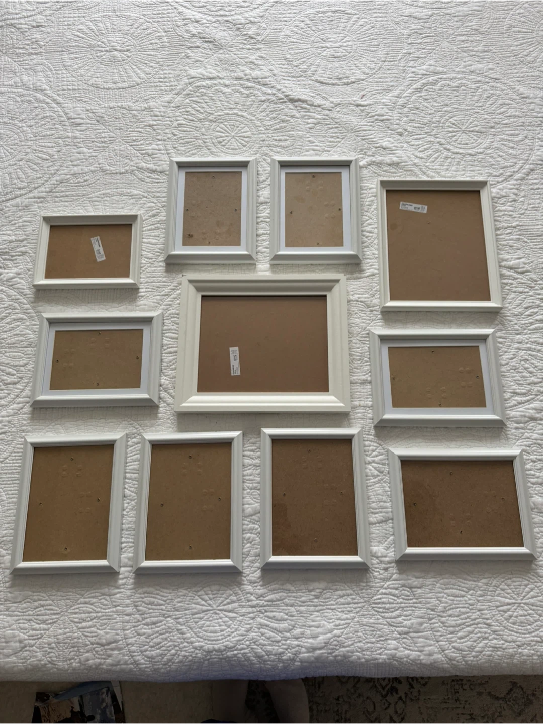 FREE- collection of white picture frames