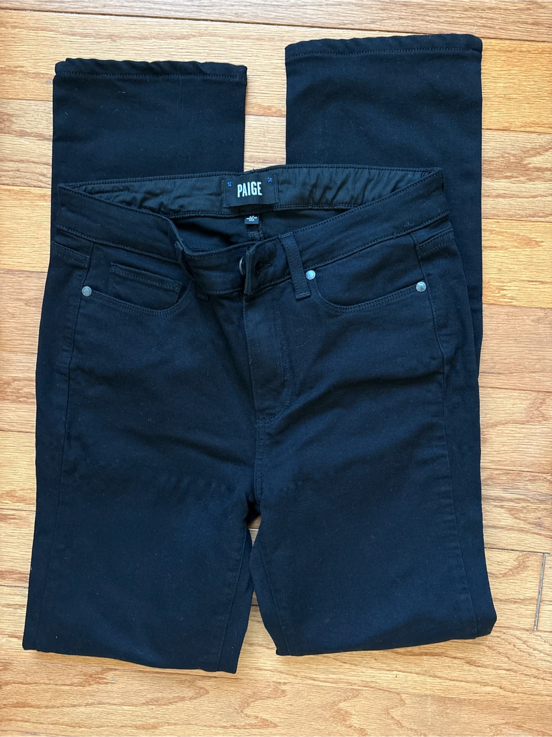 Paige Hoxton Straight Black Jeans - Size 28 - photo 3