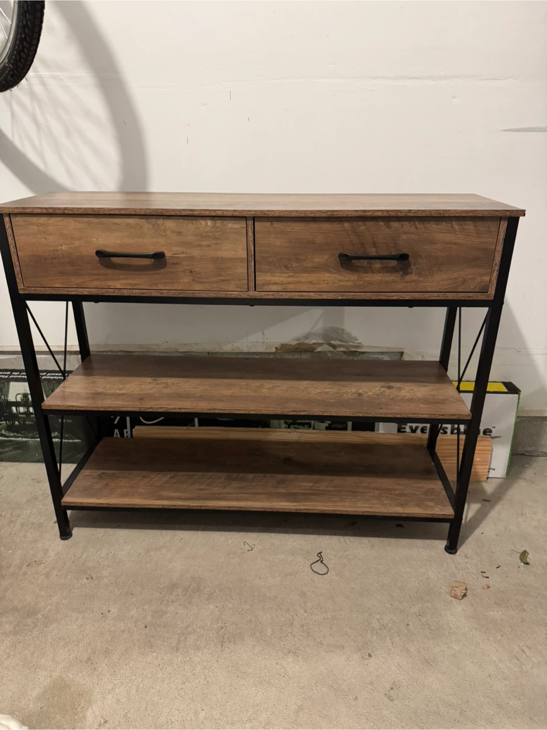 FREE- Entryway table with drawers and shelves