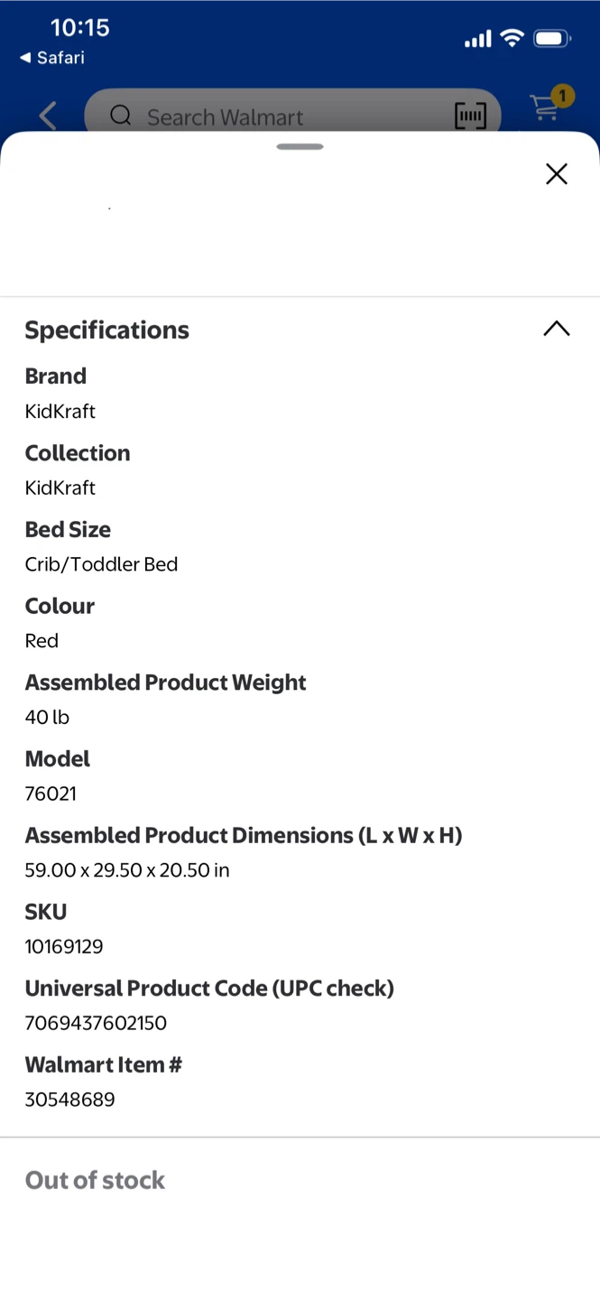 KidKraft Fire Truck Toddler Bed - Red - photo 5