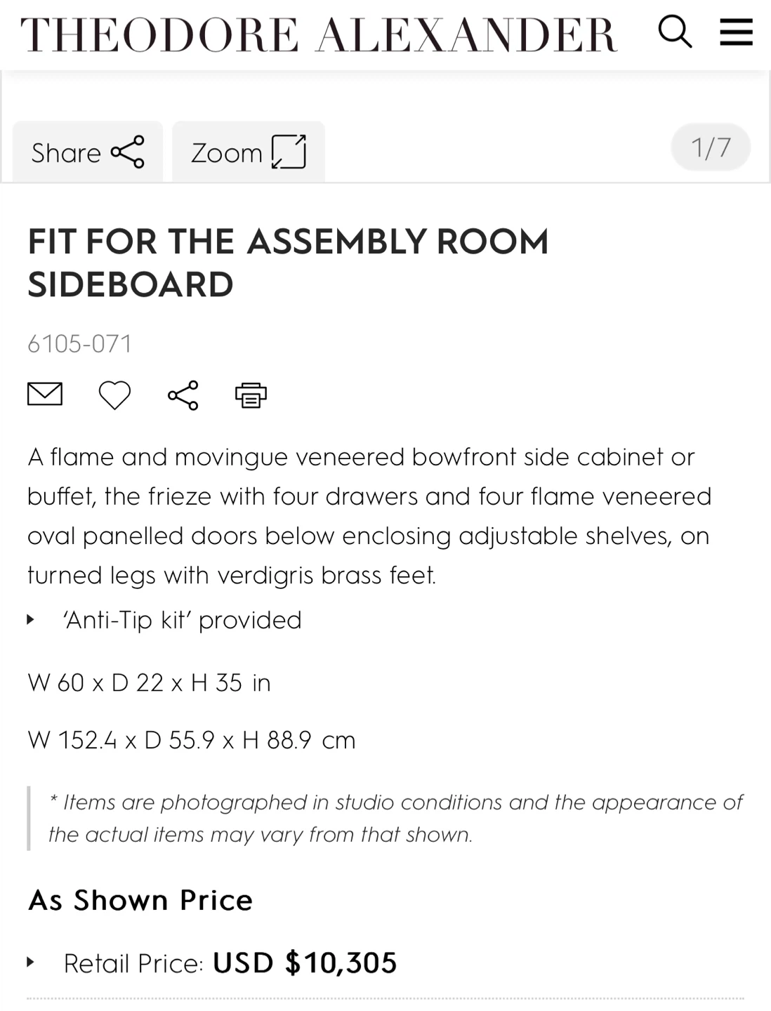 Dining Room Sideboard cabinet - photo 2