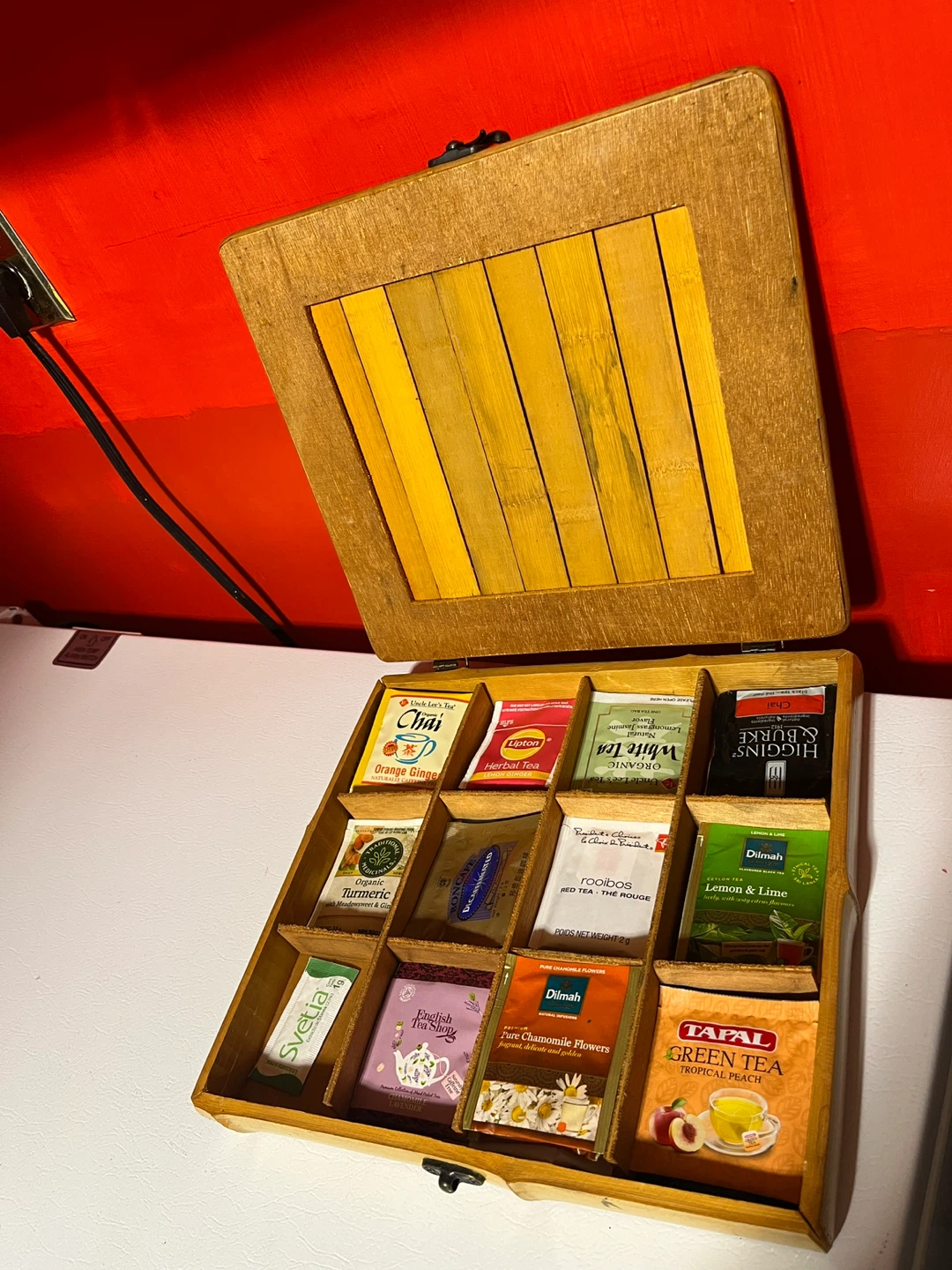 Wooden Tea Box without tea bags