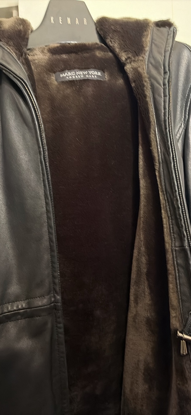 Women’s winter leather coat