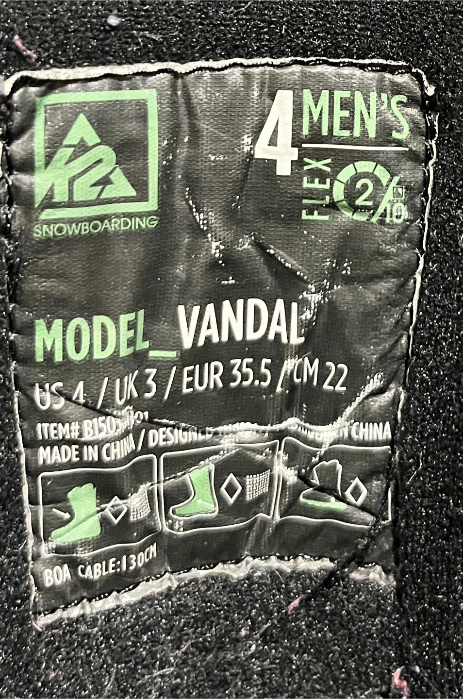 K2 Vandal Snowboard and Boots - Size 4 - photo 5