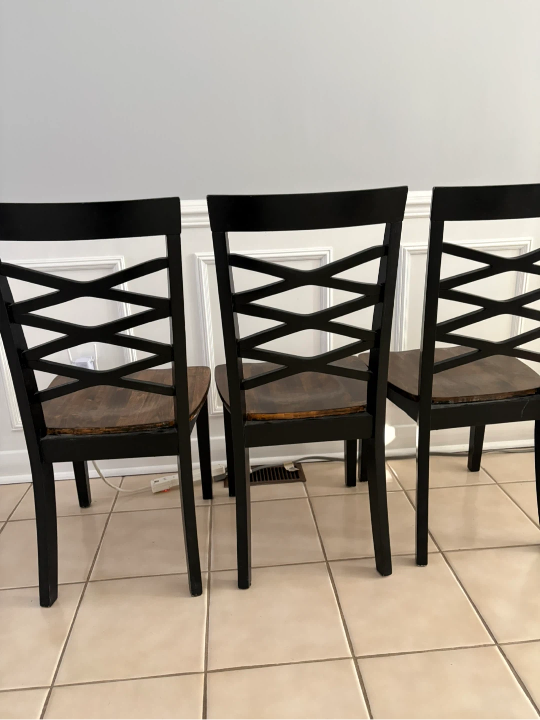 Set of 3 Dining Chairs - photo 5
