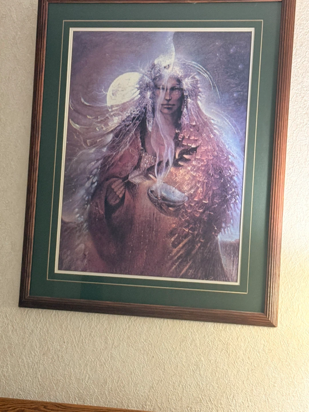 Susan Seddon Boulet Print — Framed Mythic Owl & Figures Artwork - photo 3