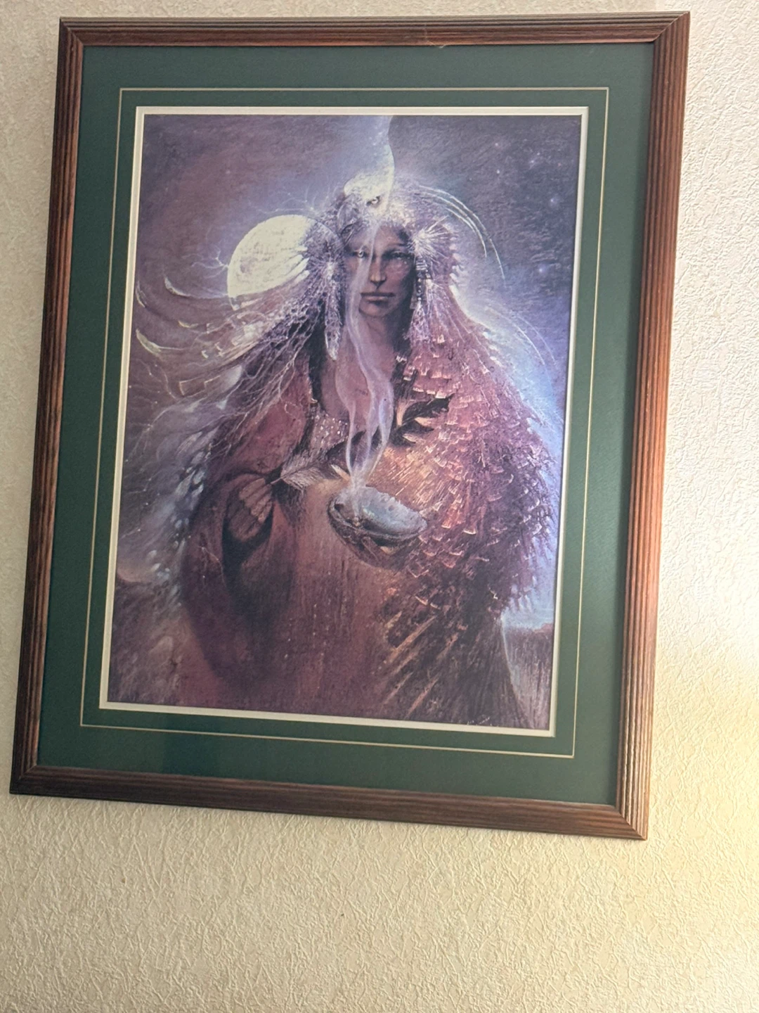 Susan Seddon Boulet Print — Framed Mythic Owl & Figures Artwork