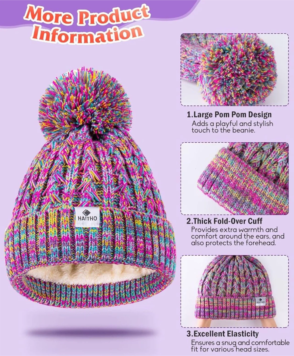 Multi-tone Beanie - Kids 2-7Years - photo 4