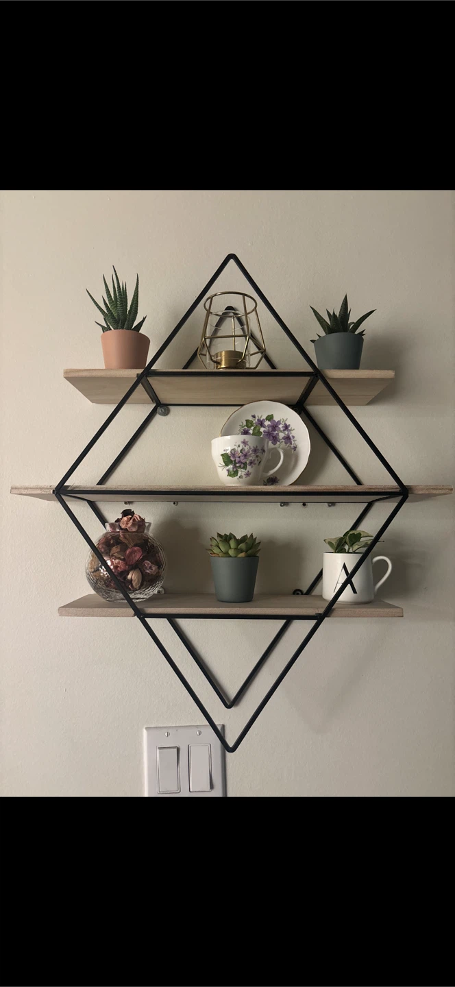 Diamond Shaped Wall Shelf