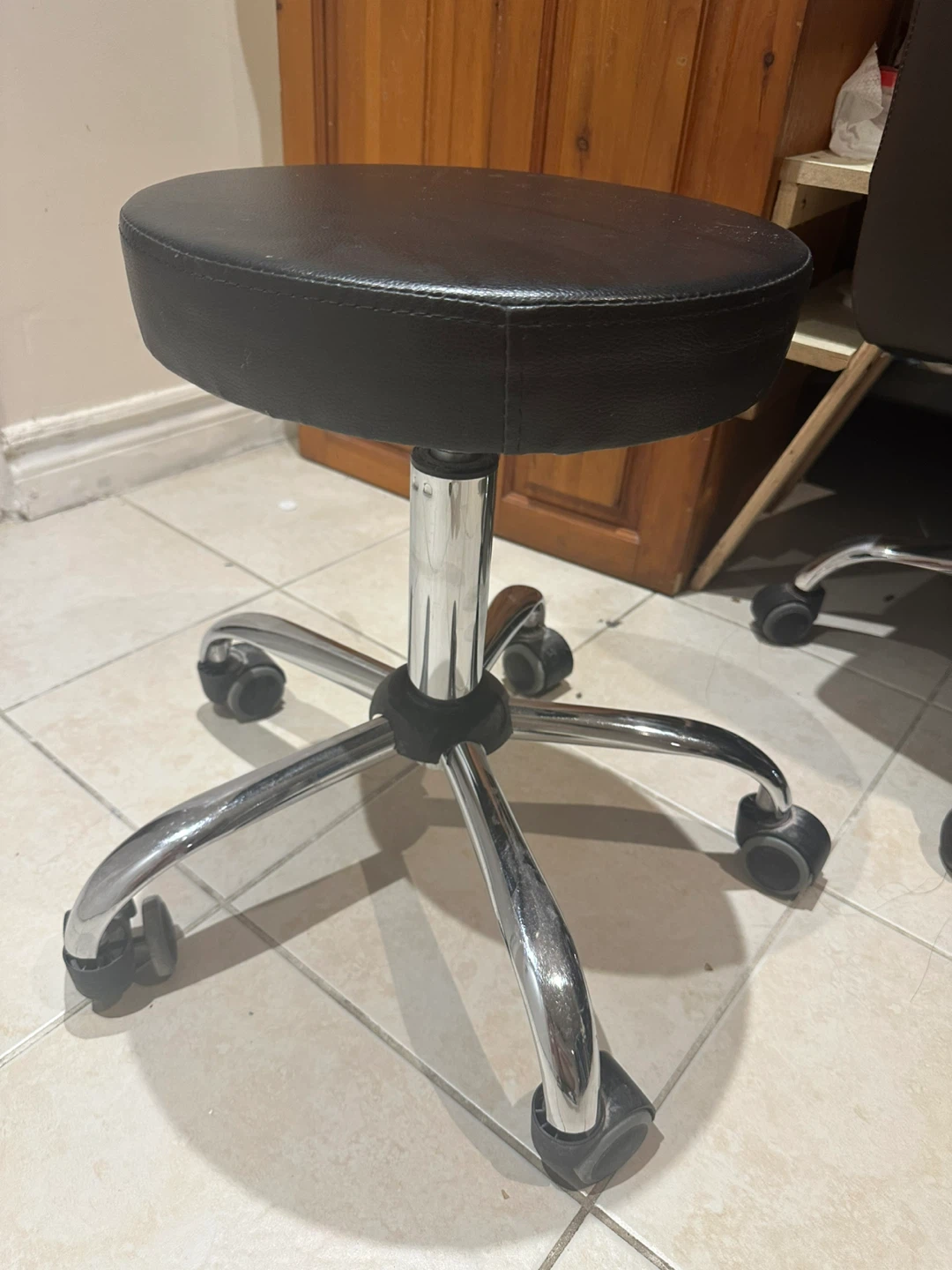 Adjustable Swivel Stool - Black - photo 2