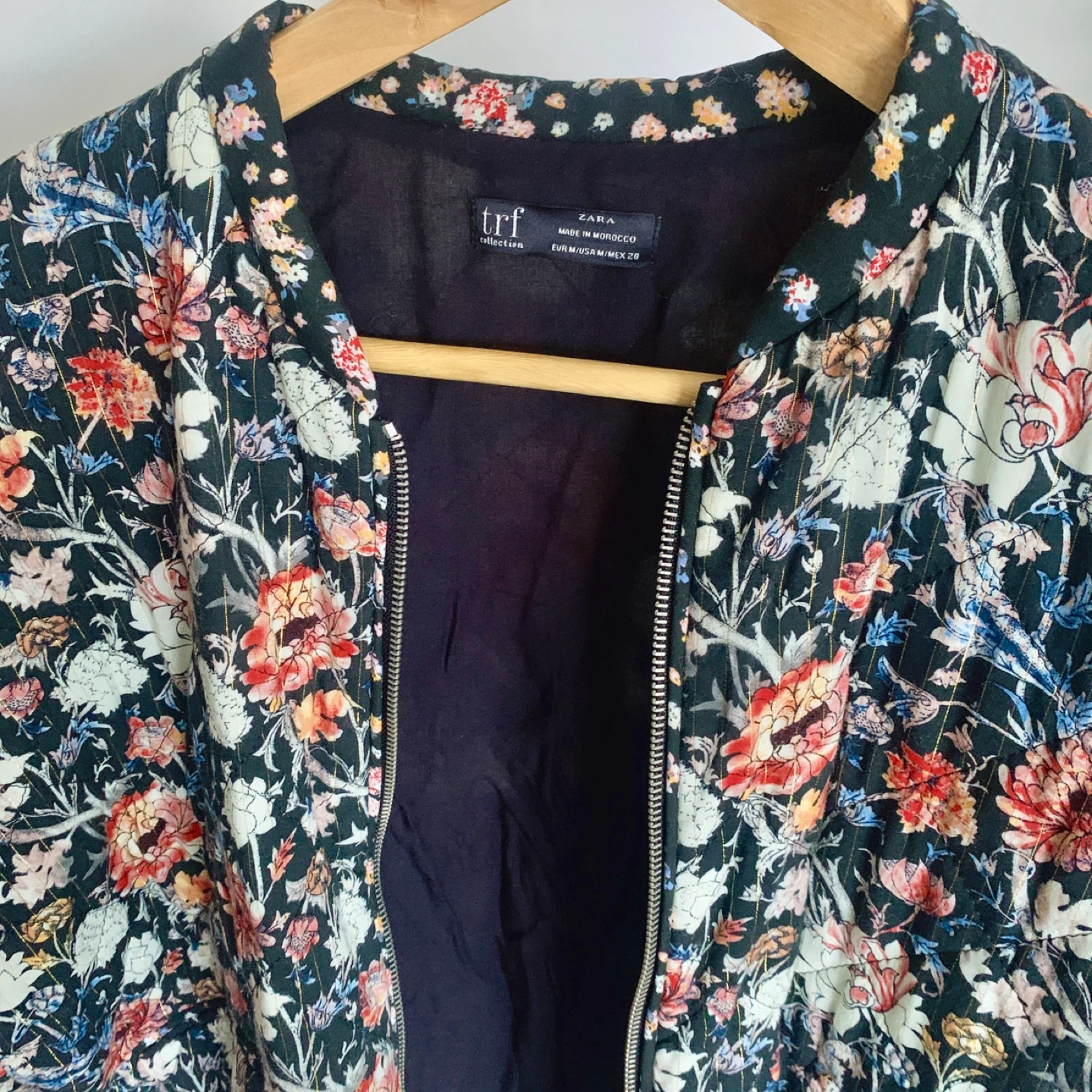 ZARA Floral Light Jacket Size M – Very Good Condition - photo 2