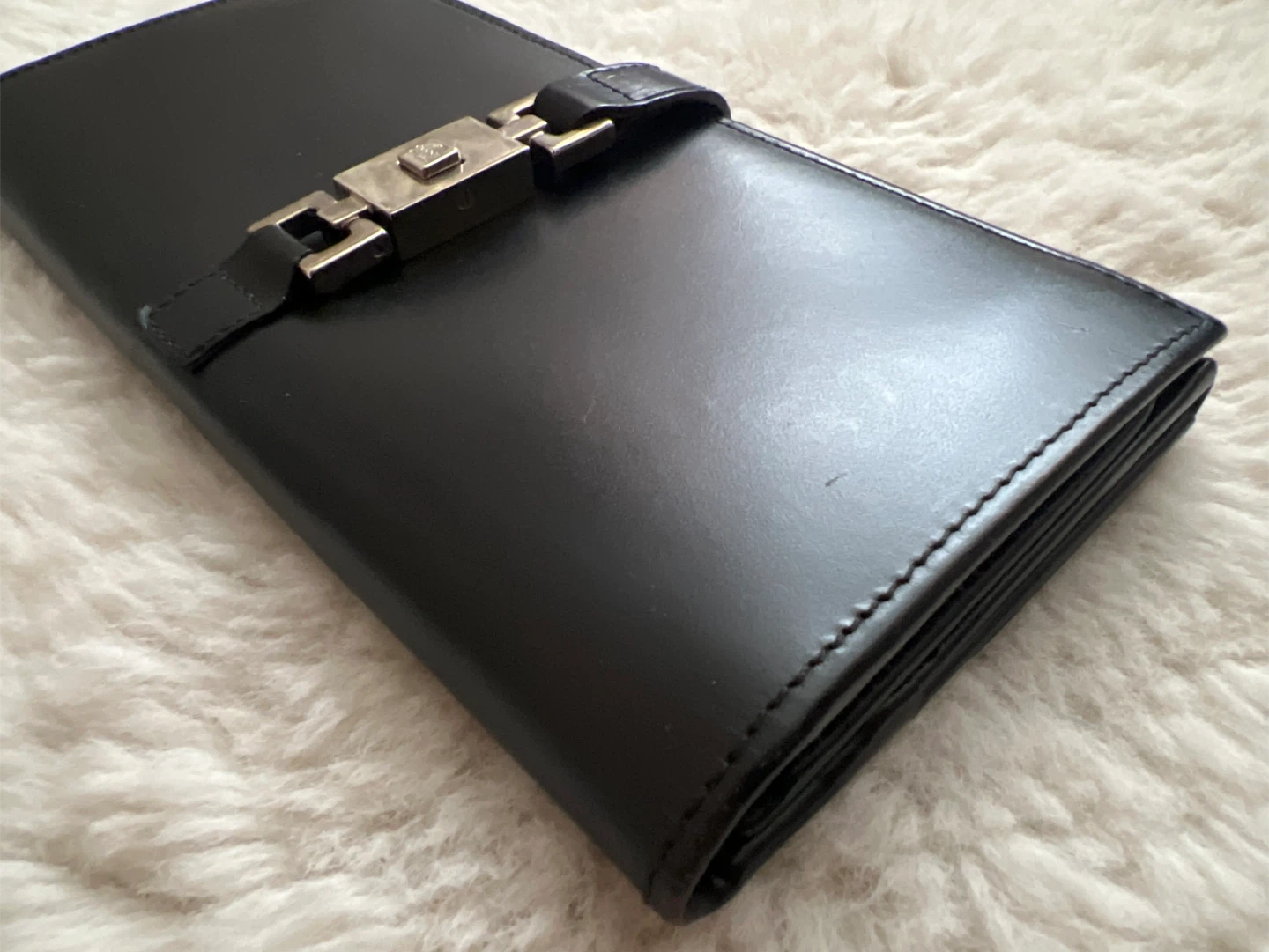 Authentic Gucci Jackie Black Leather Wallet - photo 4